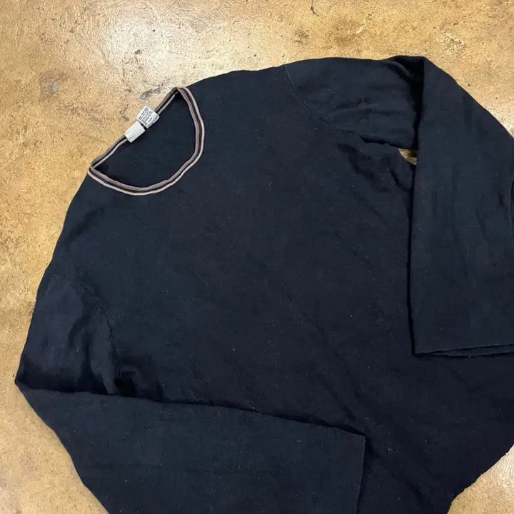 [BUNJANG] Armani Exchange Round Neck Long Sleeve T-Shirt Black / [정품/XL] 아르마니 익스체인지 라운드넥 긴팔 티셔츠 블랙