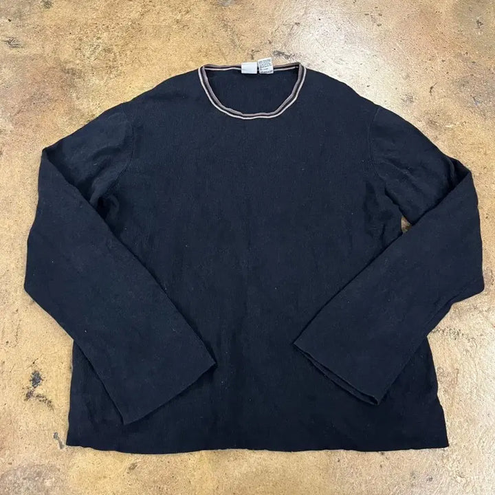 [BUNJANG] Armani Exchange Round Neck Long Sleeve T-Shirt Black / [정품/XL] 아르마니 익스체인지 라운드넥 긴팔 티셔츠 블랙
