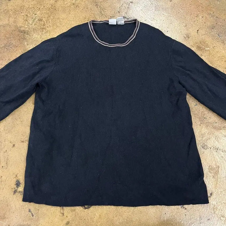 [BUNJANG] Armani Exchange Round Neck Long Sleeve T-Shirt Black / [정품/XL] 아르마니 익스체인지 라운드넥 긴팔 티셔츠 블랙