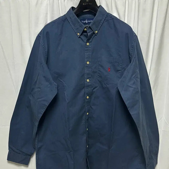 [BUNJANG] Polo Ralph Lauren Navy Pocket Shirt XXL / no.182 폴로 랄프로렌 네이비 포켓셔츠 xxl 상태굿