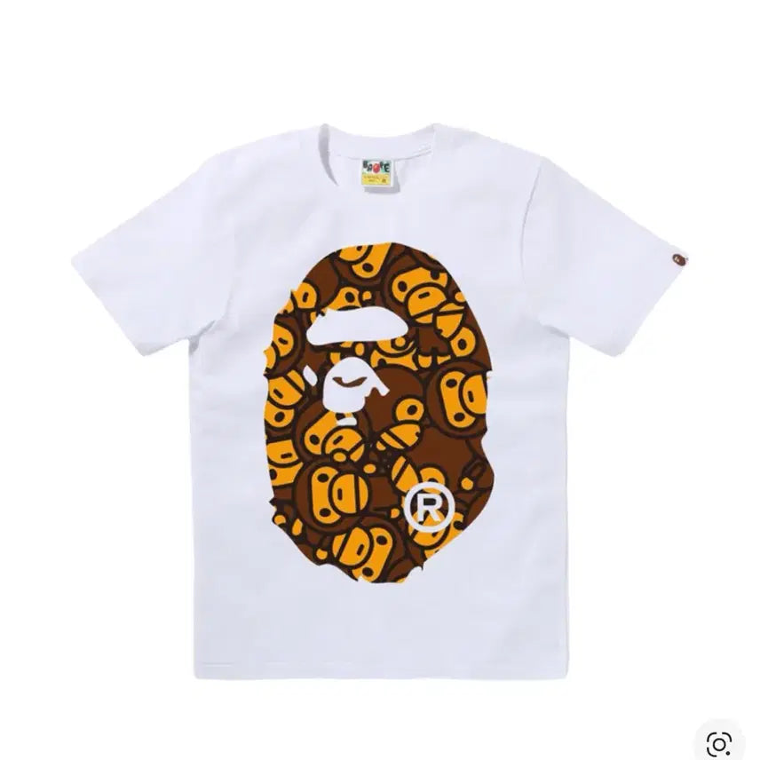 [SOLD OUT] 베이프 올 베이비 마일로 빅 에이프 헤드 티셔츠
