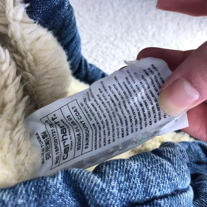 [BUNJANG] Carhartt Denim Sherpa Jacket / 칼하트 데님 쉐르파 자켓