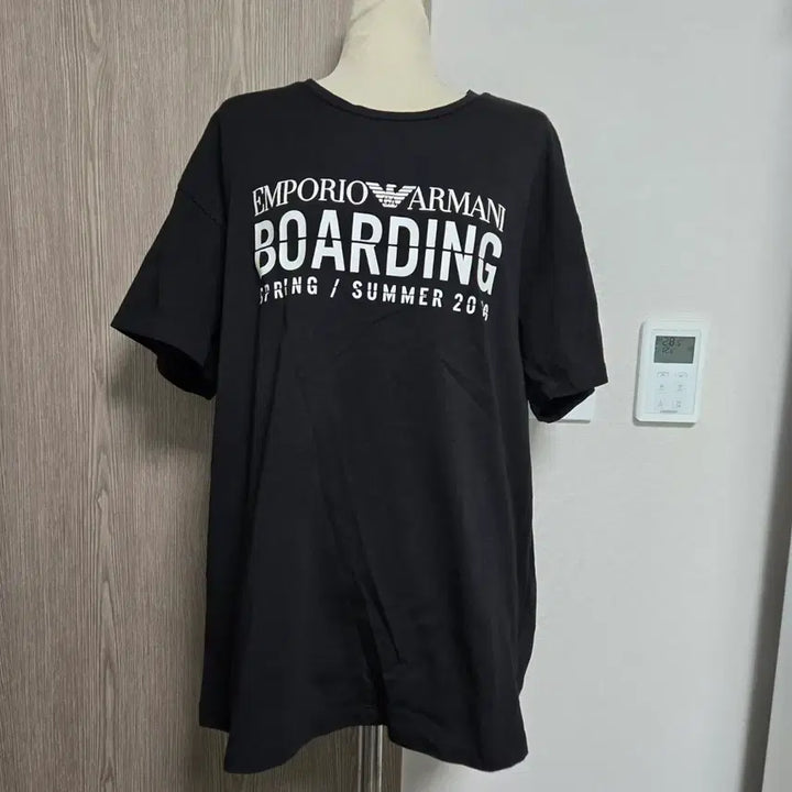 [SOLD OUT] 엠포리오 아르마니 정품 블랙 반팔 티셔츠 L
