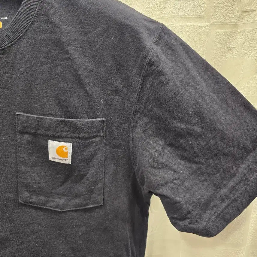 [BUNJANG] Carhartt K87 Black Pocket T-shirt / 칼하트 K87 블랙 포켓 반팔티 M(95)