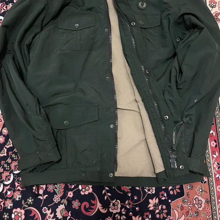 [BUNJANG] Fred Perry Fleece Lined Parka Jacket / 프레드페리 플리스안감 야상 파카 자켓 L/100