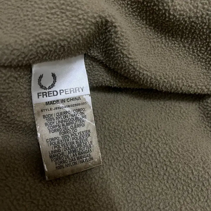 [BUNJANG] Fred Perry Fleece Lined Parka Jacket / 프레드페리 플리스안감 야상 파카 자켓 L/100