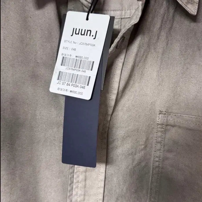 [BUNJANG] Juun.J 25SS Denim Painted Bermuda Shirt 46 / 준지 25ss 데님 페인티드 버뮤다 셔츠 46