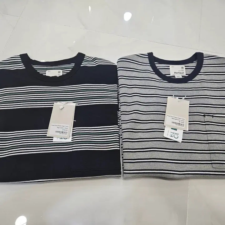 [SOLD OUT] (S) 홀리선 25ss 반팔 스트라이프 티셔트 2장 일괄판매
