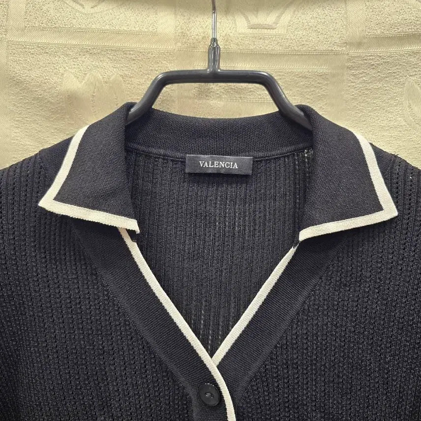 [BUNJANG] Valencia Knit Collar T-shirt / 새상품) 발렌시아 니트 카라티 반팔티 S(55)