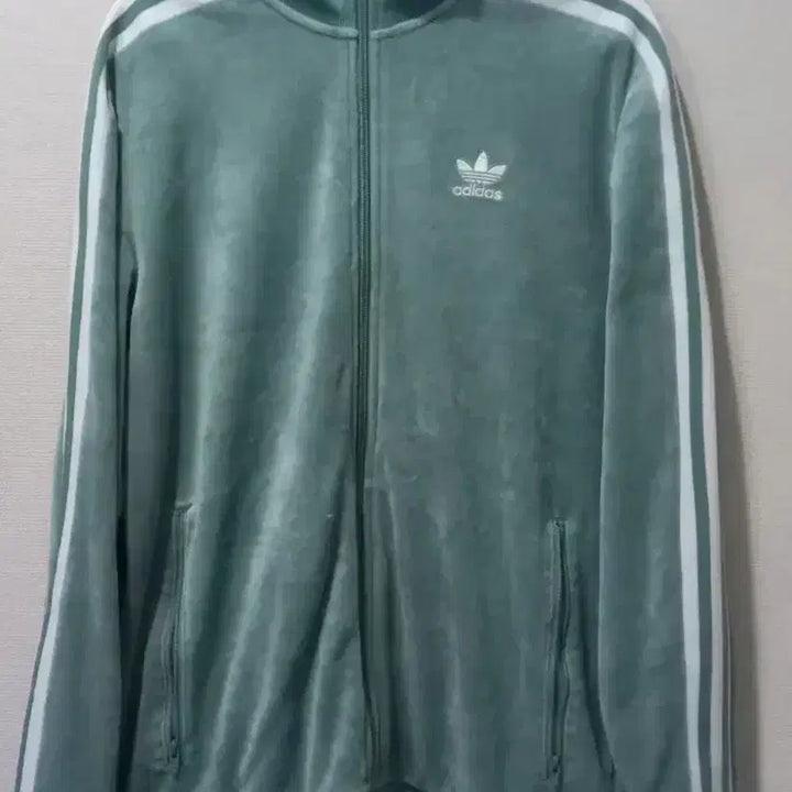 [BUNJANG] Adidas Velvet Mint Sky Blue Track Top Jersey Jacket (Size M) / 아디다스 벨벳 민트 스카이블루 트랙탑 저지 져지집업 95/M
