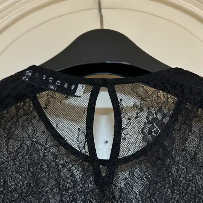 [BUNJANG] Sandro Lace Sheer Blouse / 산드로 레이스 시어 블라우스