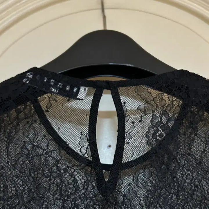 [BUNJANG] Sandro Lace Sheer Blouse / 산드로 레이스 시어 블라우스