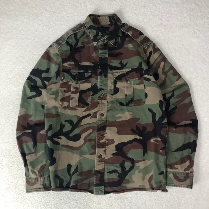 [BUNJANG] Polo Ralph Lauren Camo Utility Shirt / 폴로랄프로렌 카모 유틸리티 셔츠