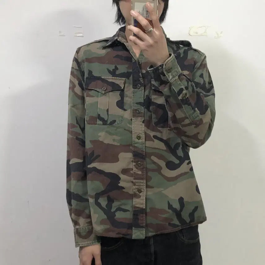 [BUNJANG] Polo Ralph Lauren Camo Utility Shirt / 폴로랄프로렌 카모 유틸리티 셔츠