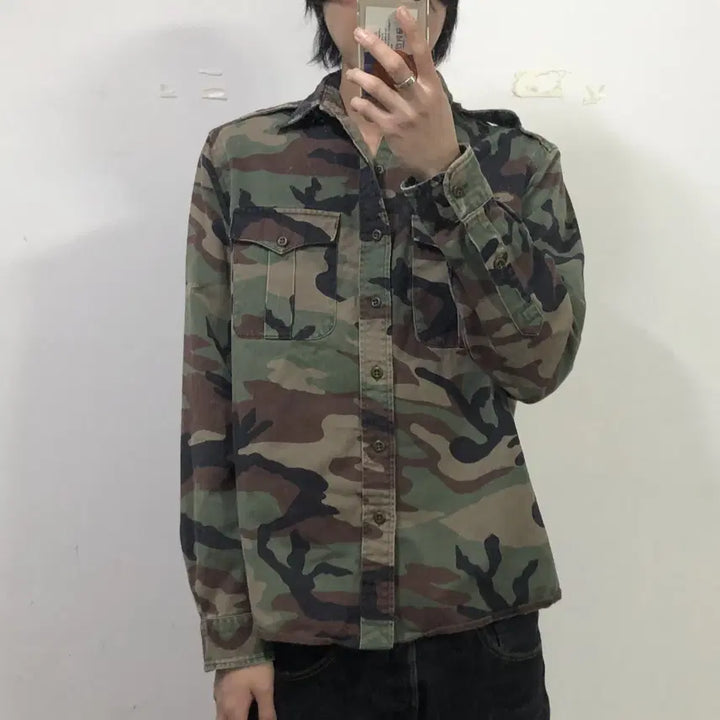 [BUNJANG] Polo Ralph Lauren Camo Utility Shirt / 폴로랄프로렌 카모 유틸리티 셔츠