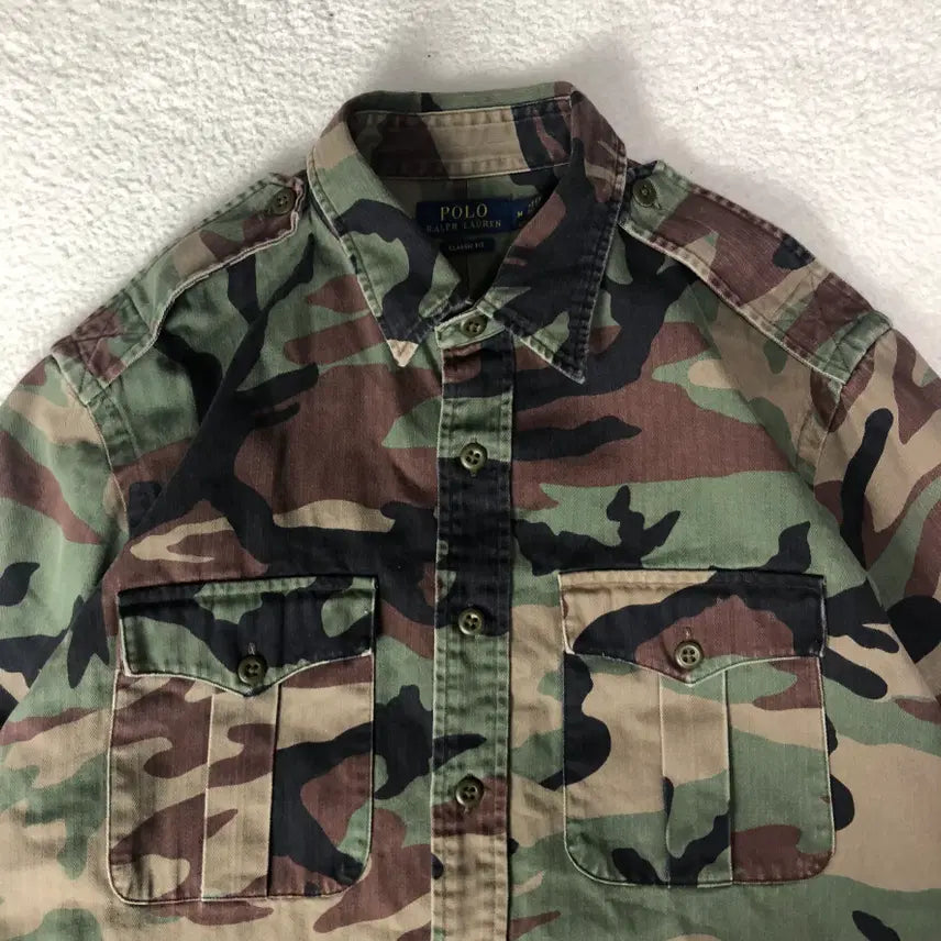 [BUNJANG] Polo Ralph Lauren Camo Utility Shirt / 폴로랄프로렌 카모 유틸리티 셔츠