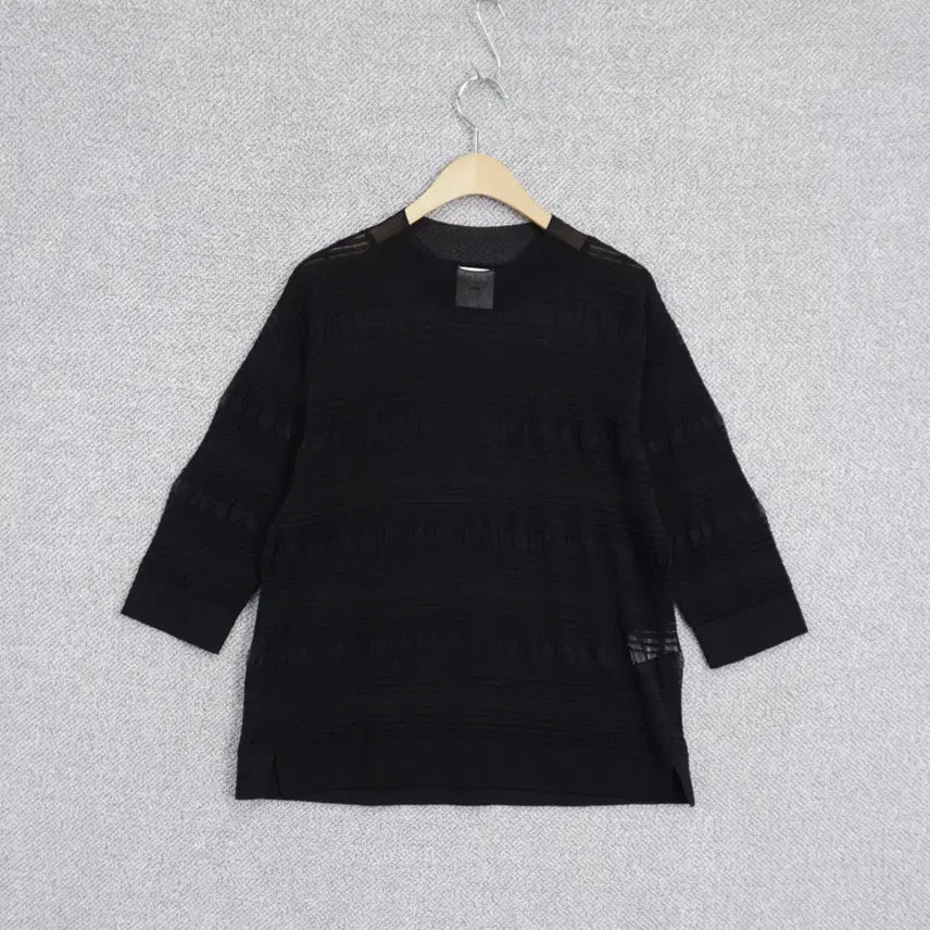 [SOLD OUT] 구호 KUHO 20SS 여성 레이온 시스루 반팔 니트 S
