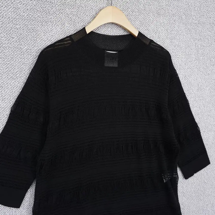 [SOLD OUT] 구호 KUHO 20SS 여성 레이온 시스루 반팔 니트 S
