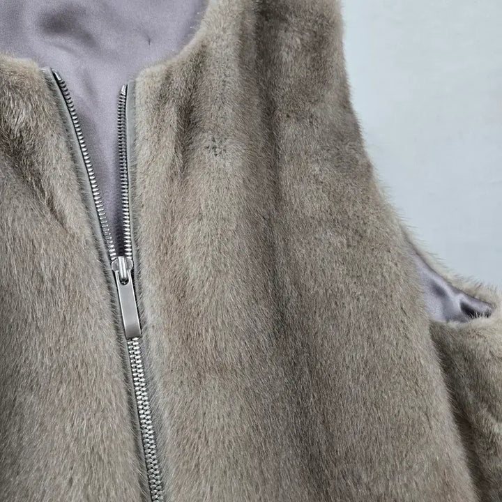 [BUNJANG] Euro Mofi Female Mink Leather Vest / 유로모피) 휘메일 밍크 양가죽 조끼