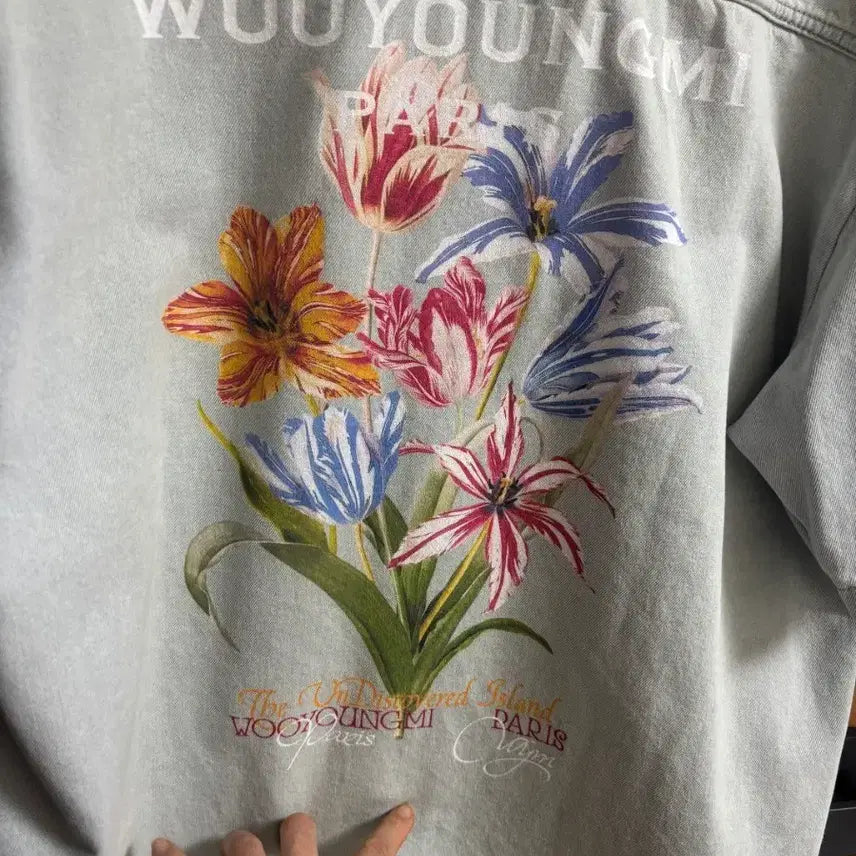 [SOLD OUT] 우영미 24ss 플라워 데님 반팔셔츠 46