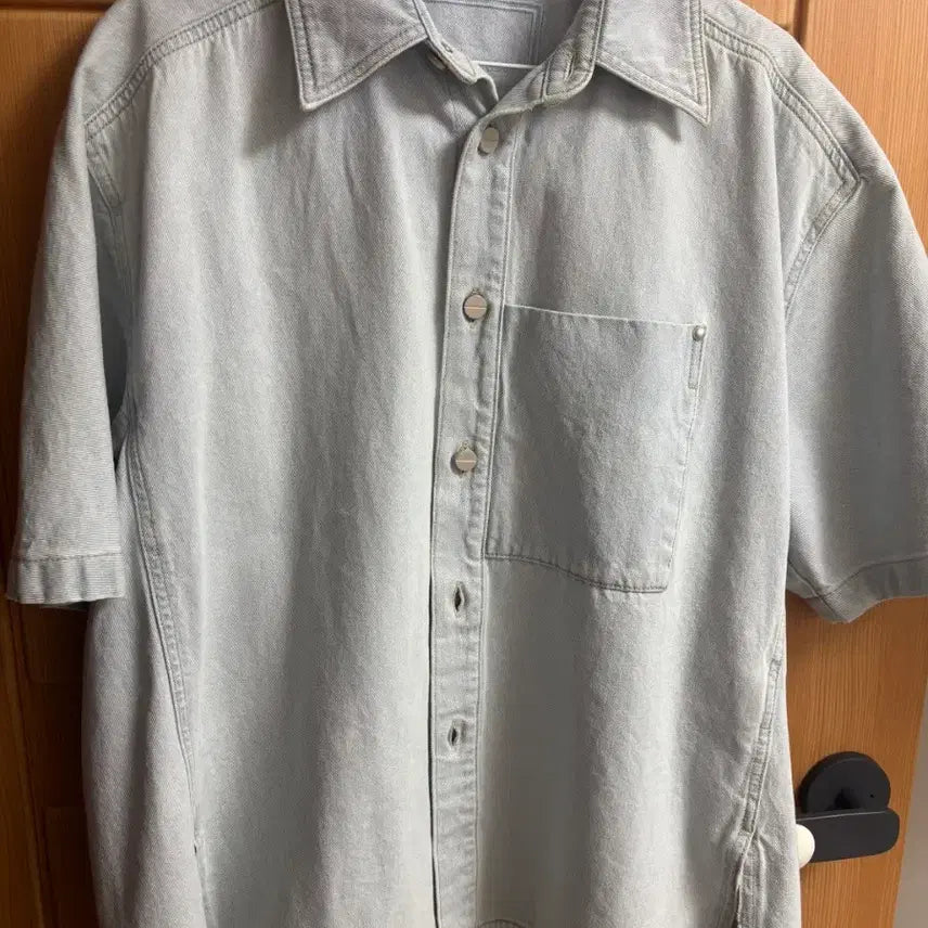 [SOLD OUT] 우영미 24ss 플라워 데님 반팔셔츠 46