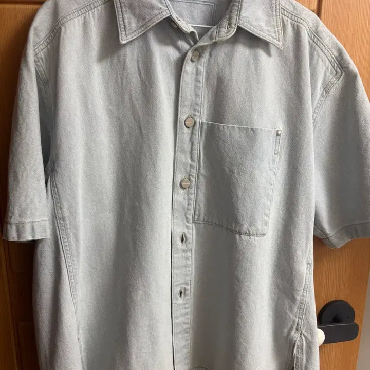 [SOLD OUT] 우영미 24ss 플라워 데님 반팔셔츠 46