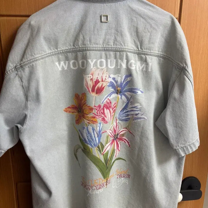 [SOLD OUT] 우영미 24ss 플라워 데님 반팔셔츠 46