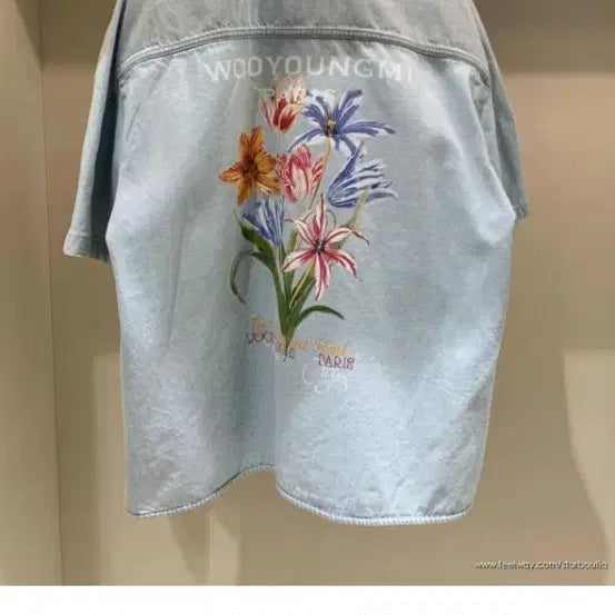[SOLD OUT] 우영미 24ss 플라워 데님 반팔셔츠 46