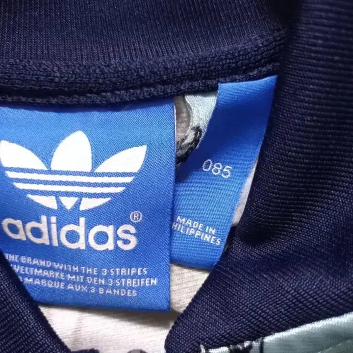 [BUNJANG] Adidas Floral Sky Blue Track Top Jersey Jacket XS / 아디다스 희귀 플라워 스카이블루 트랙탑 저지 져지집업 85/XS