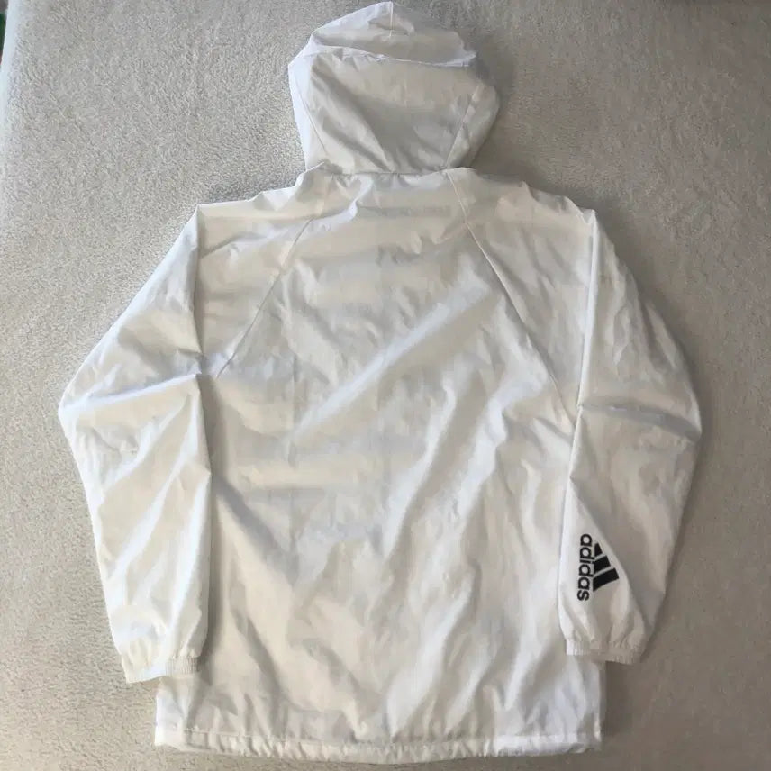 [BUNJANG] Adidas White Windbreaker Jacket / 아디다스 화이트 바람막이
