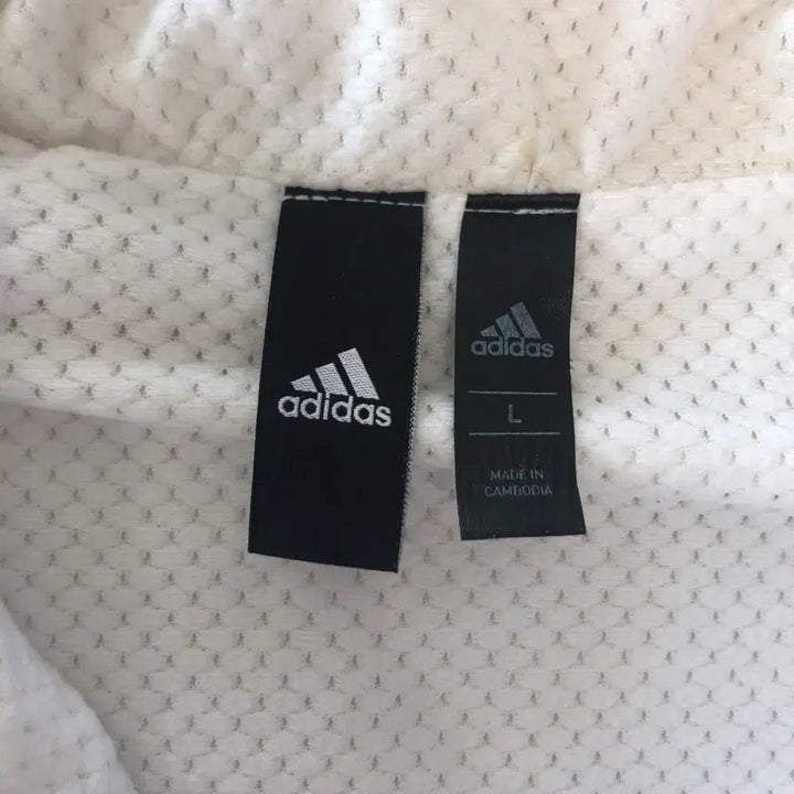 [BUNJANG] Adidas White Windbreaker Jacket / 아디다스 화이트 바람막이