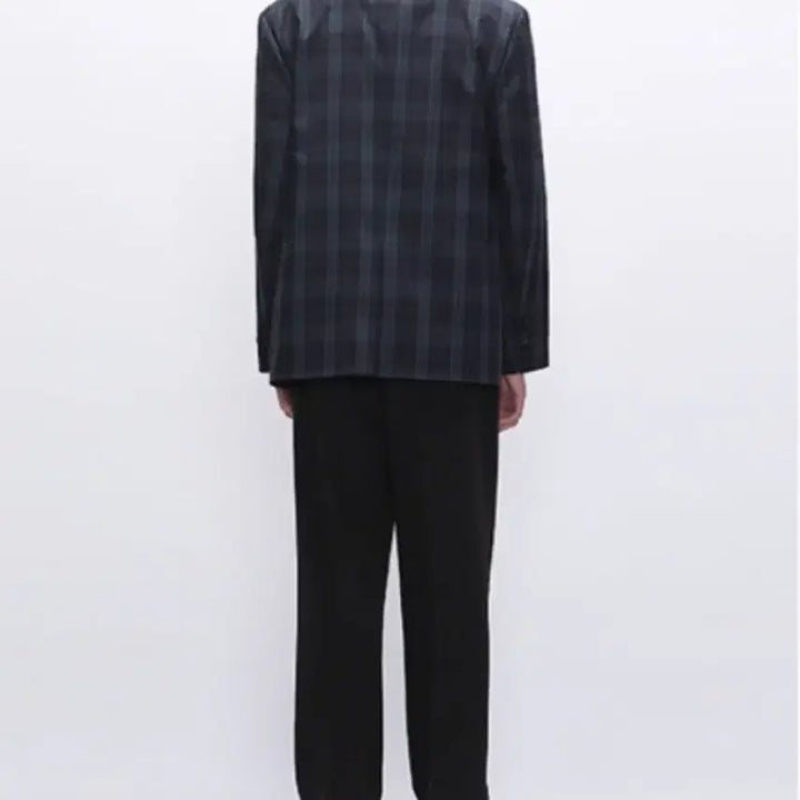 [BUNJANG] InstantFunk Hidden Double Check Blazer Navy / 인스턴트펑크 히든 더블 체크 블레이저 네이비
