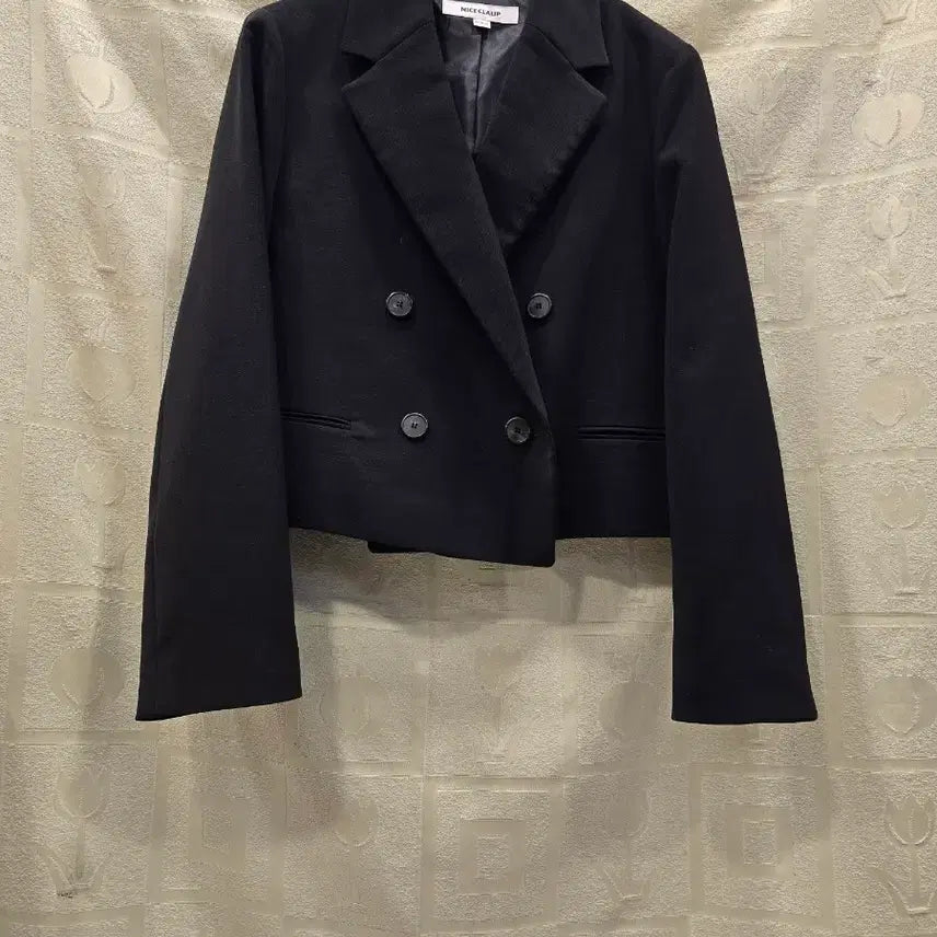 [BUNJANG] NICE CLAUP Black Crop Jacket - S / 나이스클랍 블랙 크롭 자켓  S
