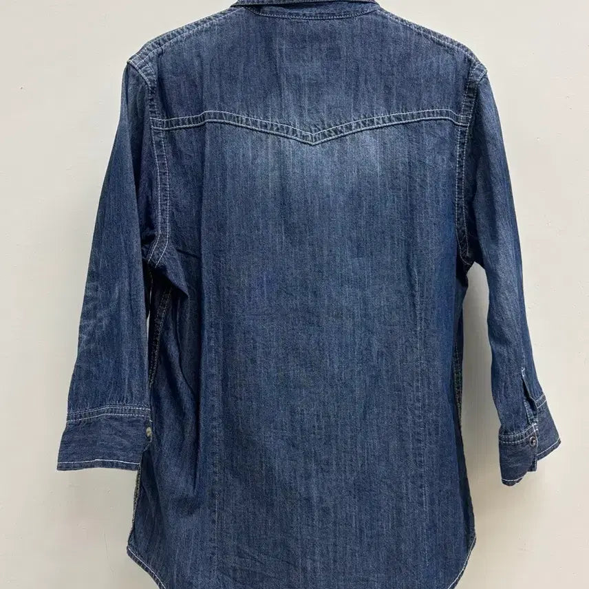 [BUNJANG] JUNGLE STORM Vintage Denim Western Shirt / 일본빈티지 중청 진청 데님 웨스턴 셔츠