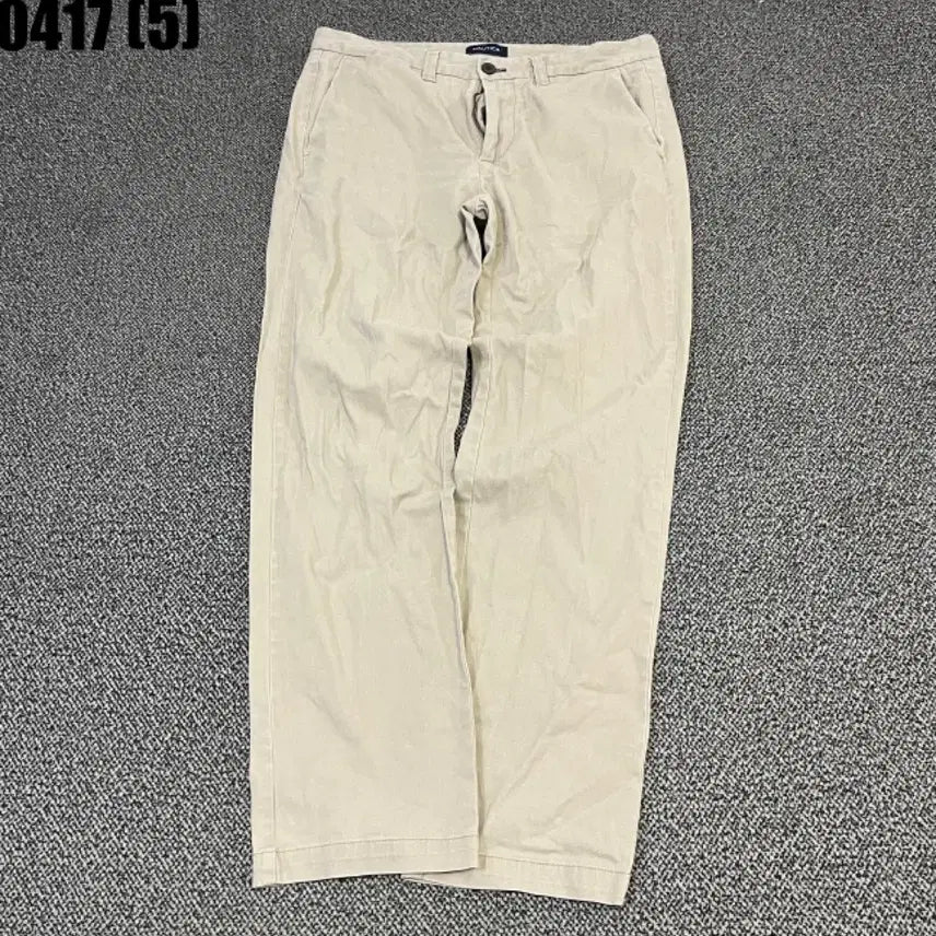 [BUNJANG] Nautica Beige Cotton Pants / Nautica 노티카 베이지 면바지