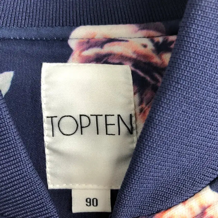 [BUNJANG] Topten Floral Pattern Blouson Jacket / 탑텐 플라워패턴 블루종 자켓