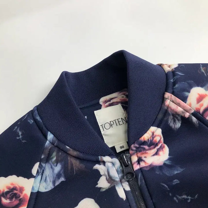 [BUNJANG] Topten Floral Pattern Blouson Jacket / 탑텐 플라워패턴 블루종 자켓