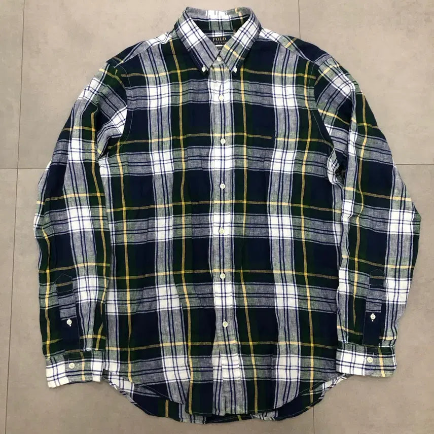 [SOLD OUT] 폴로 랄프로렌 체크 린넨 셔츠 L