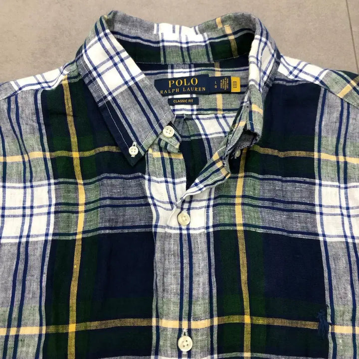 [SOLD OUT] 폴로 랄프로렌 체크 린넨 셔츠 L