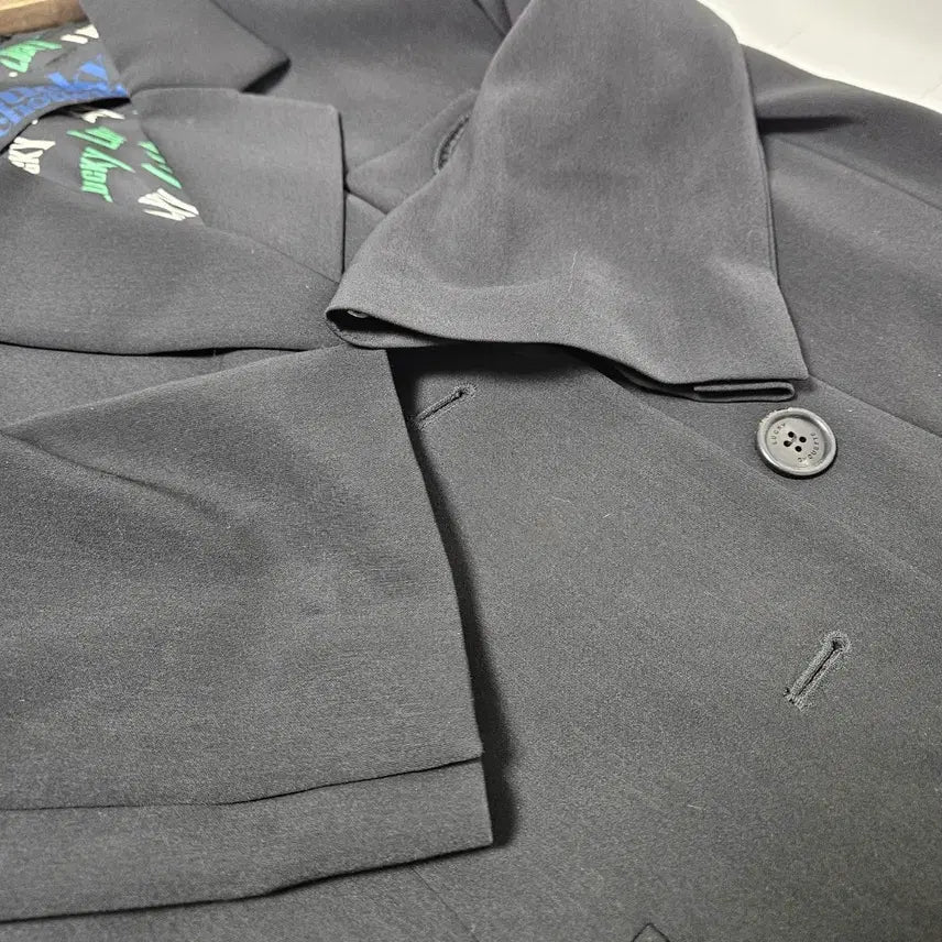 [BUNJANG] Lucky Chouette Black Jacket C Logo / 럭키슈에뜨 블랙 자켓 C로고 장식