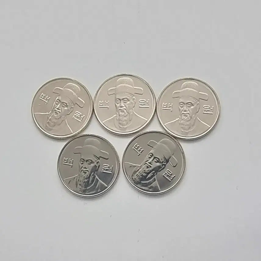 [BUNJANG] 2017 Unused 100 Won Coins (Set of 5) / 2017년 미사용 100주화 5개
