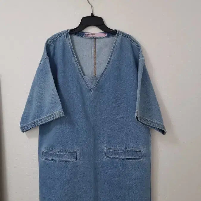 [BUNJANG] BIMBA Y LOLA Blue Denim Mini Dress / 24년도판 BIMBA Y LOLA 숏 블루 데님 드레스