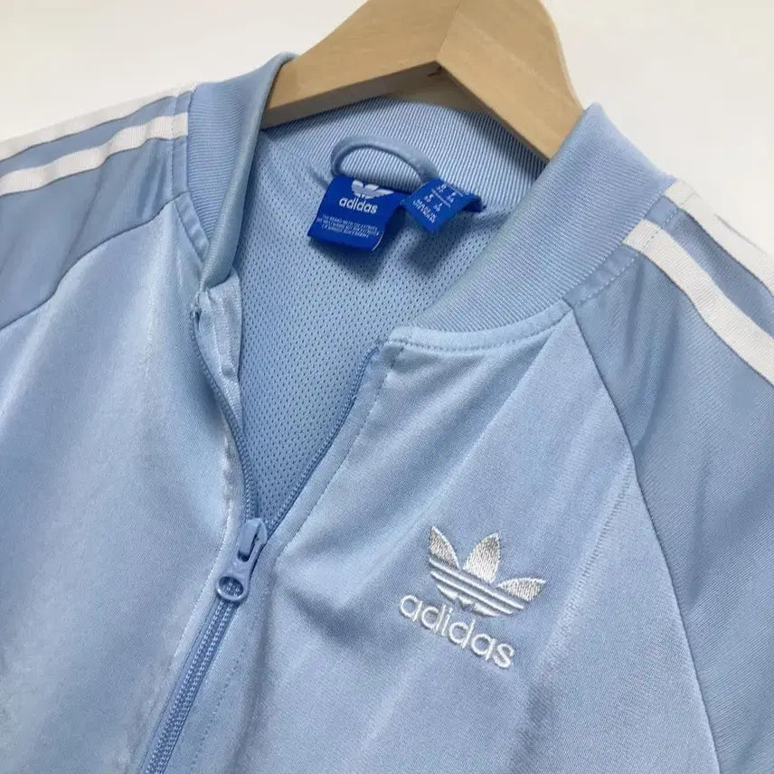 [SOLD OUT] 아디다스 스카이 블루 져지 백로고 자켓 트랙탑 집업