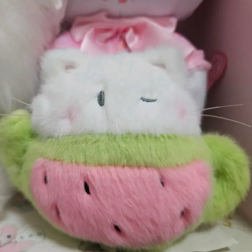 [BUNJANG] I live with six cats Watermelon Cat Teapot Keyring / 아이리브위드식스캣츠 수박 고양이 주전자 키링