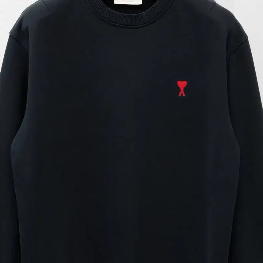 [BUNJANG] AMI Small Heart Sweatshirt Black XL / 아미 스몰하트 맨투맨 블랙 XL
