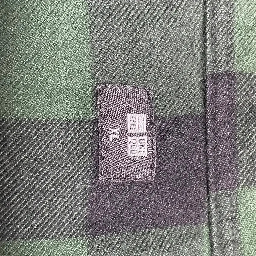 [SOLD OUT] JPN 일본 빈티지 클래식 워크웨어 유니클로 그린 플란넬 체크 셔츠 XL
