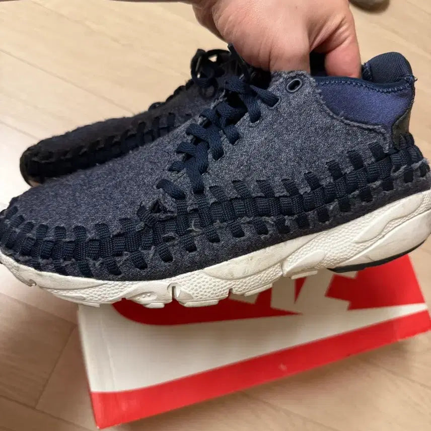 [BUNJANG] Nike Air Footscape Woven Chukka Denim Sneakers / 나이키 에어 풋스케이프 우븐 추카 데님 857874-400 285사이즈
