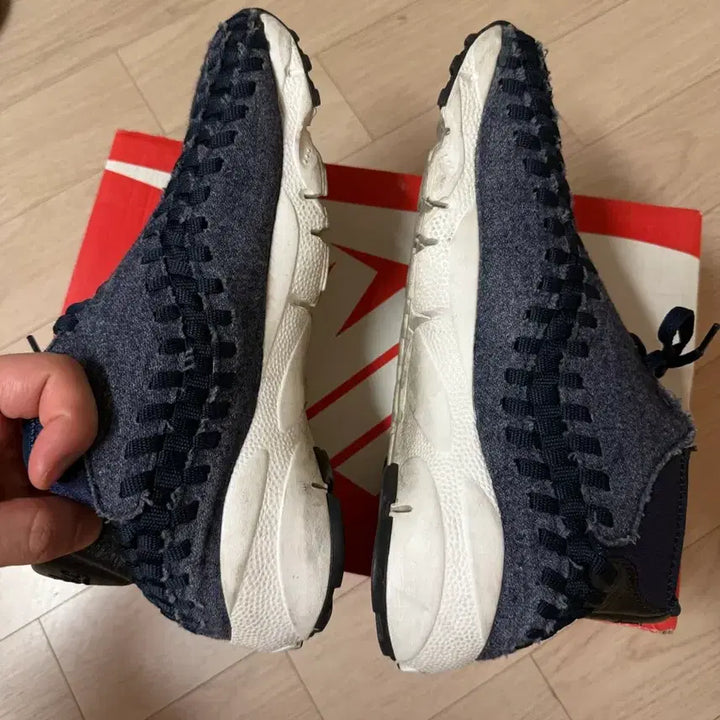[BUNJANG] Nike Air Footscape Woven Chukka Denim Sneakers / 나이키 에어 풋스케이프 우븐 추카 데님 857874-400 285사이즈