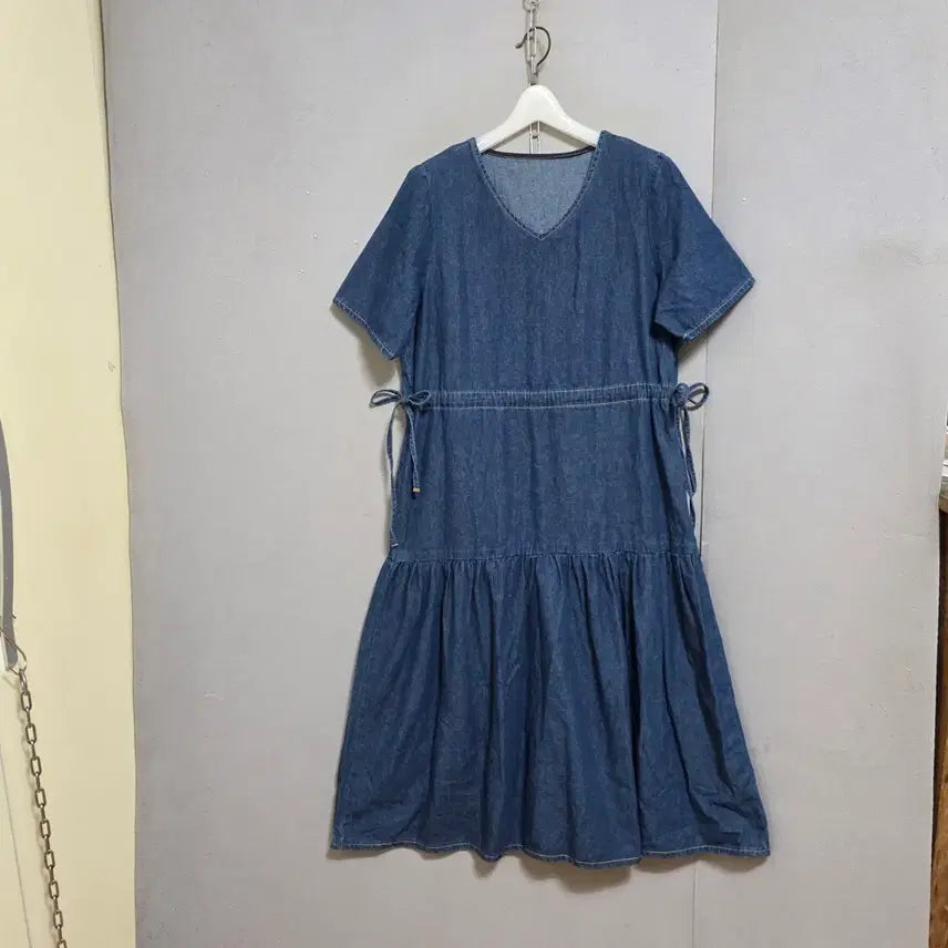 [BUNJANG] Benetton Denim Dress 42 / 베네통 청 원피스 42  n4717