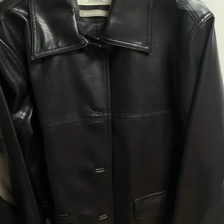 [BUNJANG] Slow and Black Leather Premium Jacket / 슬로우앤드 블랙 레더 프리미엄 자켓 새상품